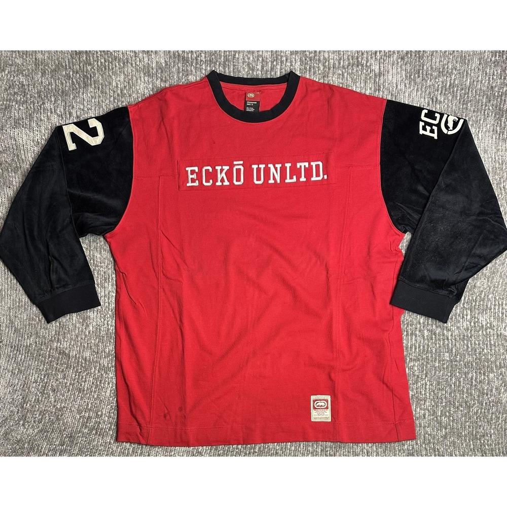 Ecko Unltd Vintage Y2K Long Sleeve Shirt XXXL Big & Tall Hip Hop Streetwear